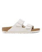 Arizona Antique White Suede Leather Sandals