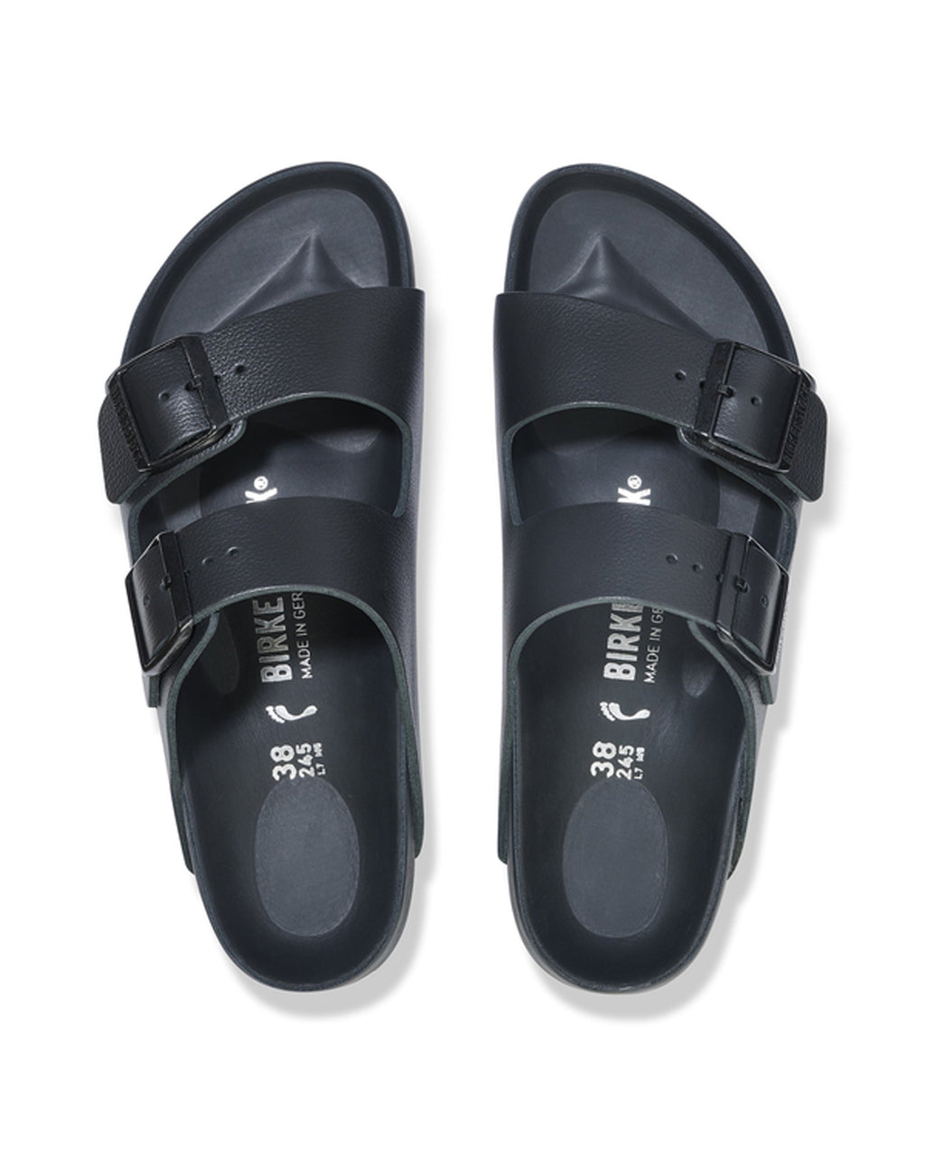 Arizona Exquisite Black Leather Sandals