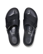 Almina Exquisite Black Leather Sandals