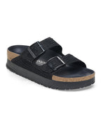 Arizona Platform Flex Mesh Black Textile Sandals
