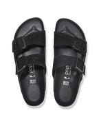 Arizona Platform Flex Mesh Black Textile Sandals