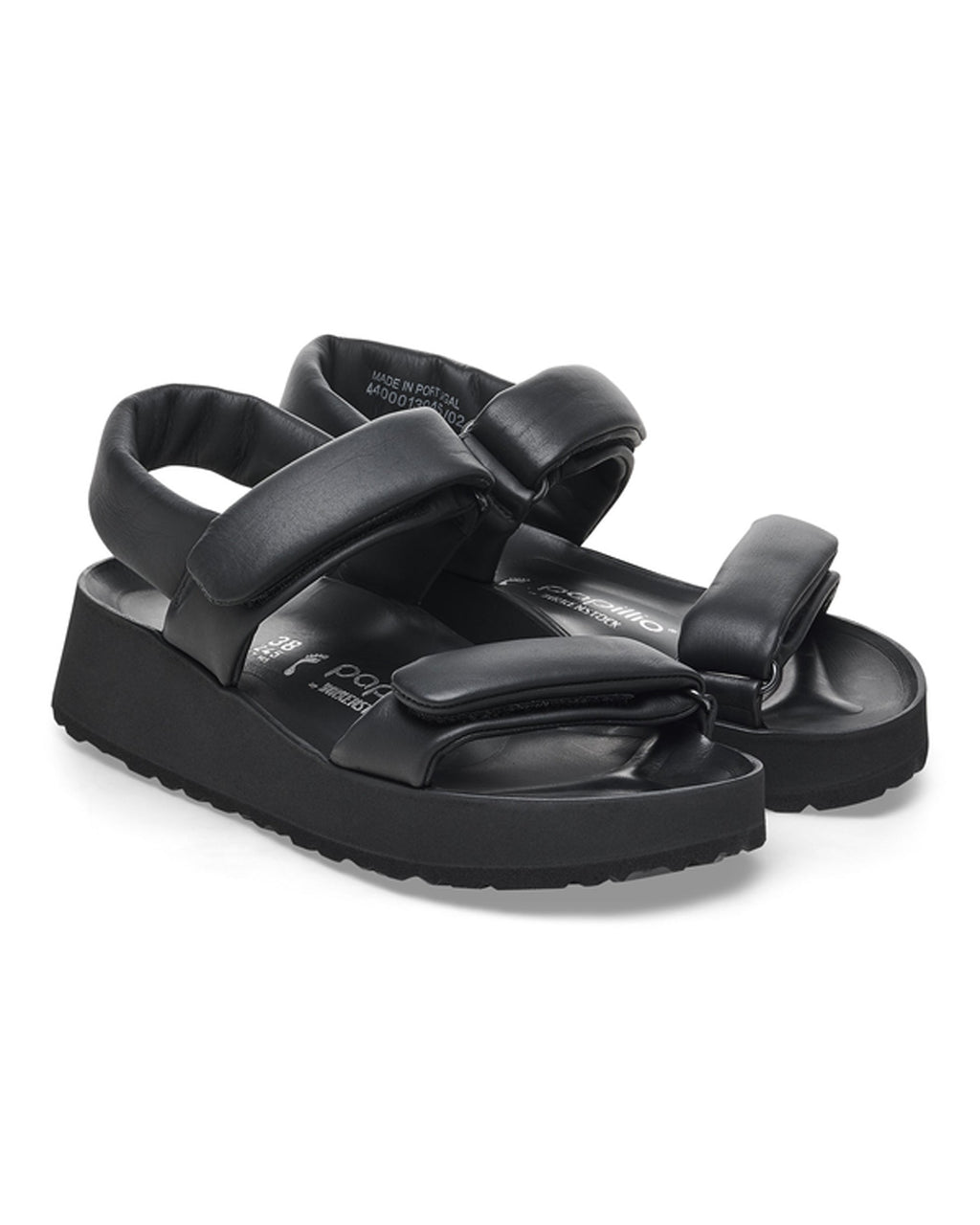 Theda Exquisite Black Leather Sandals