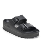 Arizona Platform Flex Exquisite Black Leather Sandals