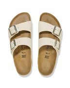 Arizona Platform Flex Ecru Nubuck Leather Sandals