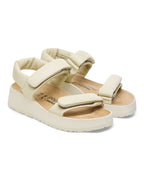 Theda Exquisite Ecru Leather Sandals