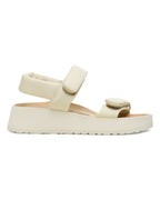 Theda Exquisite Ecru Leather Sandals