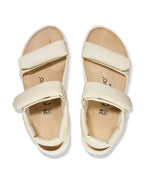 Theda Exquisite Ecru Leather Sandals