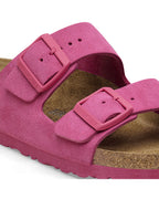 Arizona Fuchsia Tulip Suede Leather Sandals