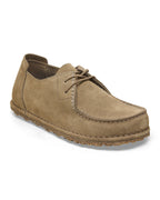 Utti Lace Grey Taupe Suede Leather Shoes