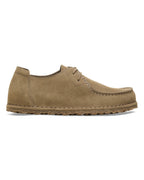 Utti Lace Grey Taupe Suede Leather Shoes