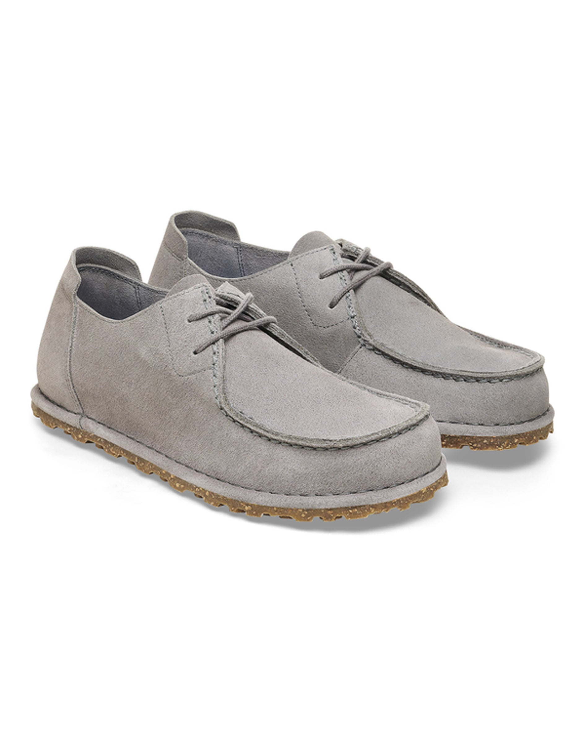 Utti Lace Whale Grey Suede Leather Shoes