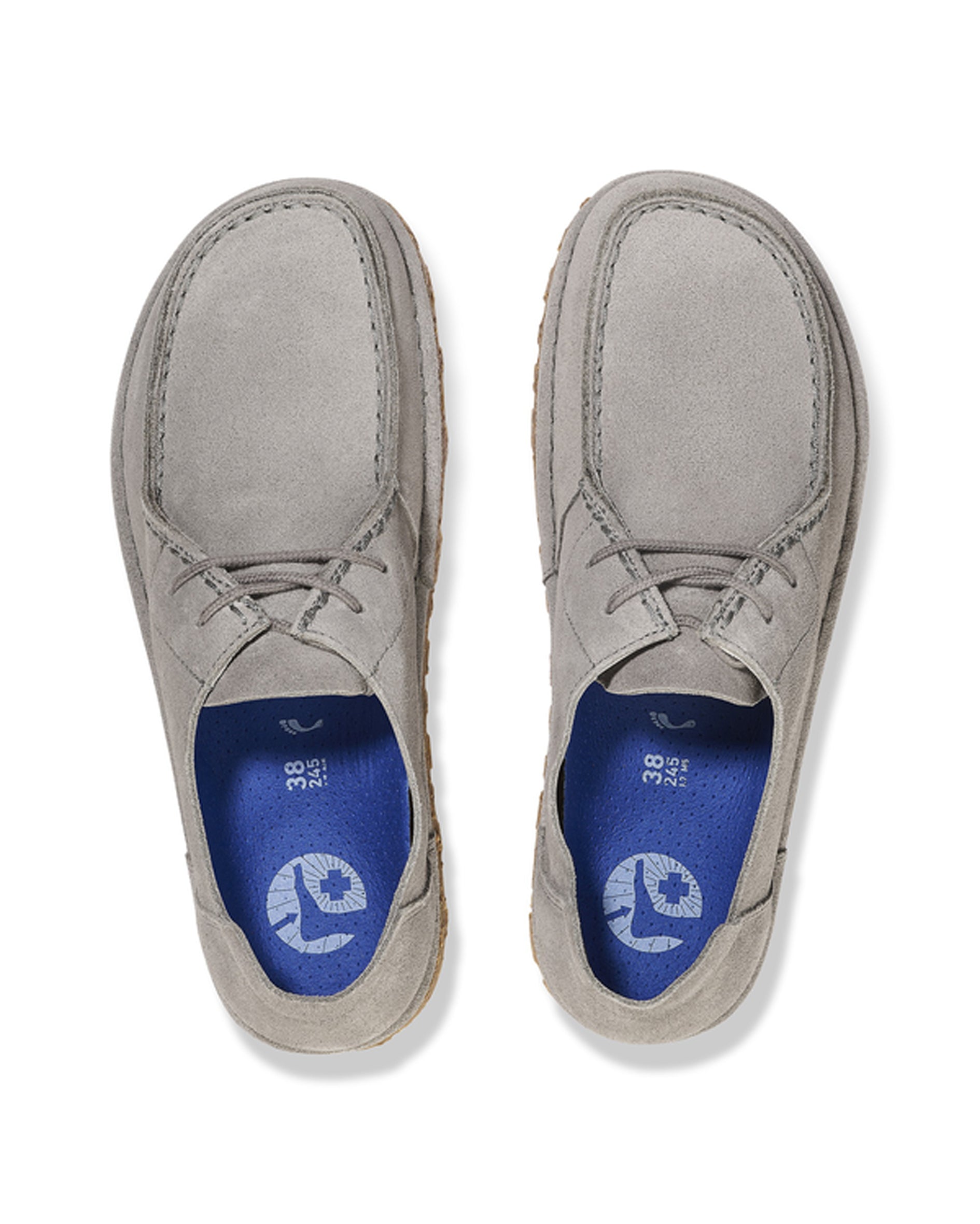 Utti Lace Whale Grey Suede Leather Shoes
