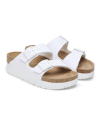 Arizona Platform Flex White Vegan Birko-Flor Sandals