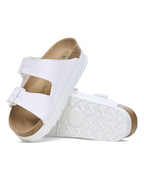 Arizona Platform Flex White Vegan Birko-Flor Sandals