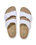 Arizona Platform Flex White Vegan Birko-Flor Sandals