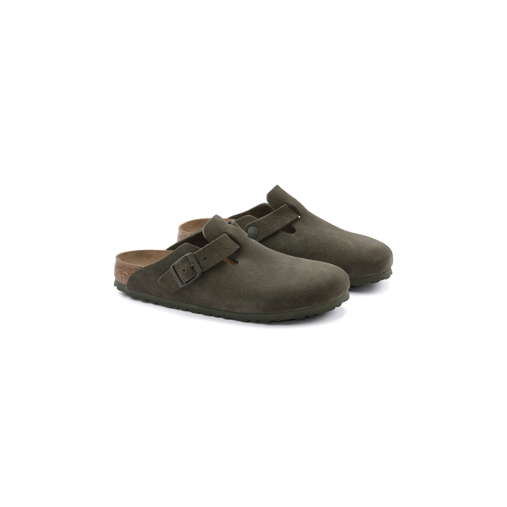 Boston Thyme Suede Leather Clogs