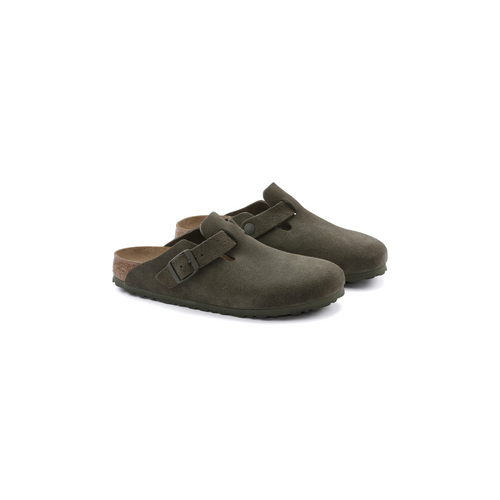Boston Thyme Suede Leather Clogs