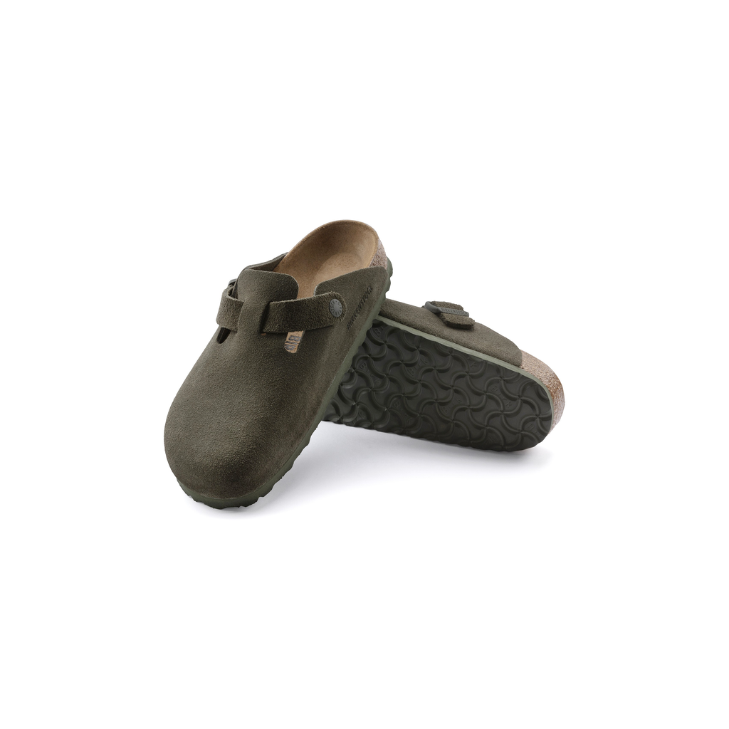Boston Thyme Suede Leather Clogs