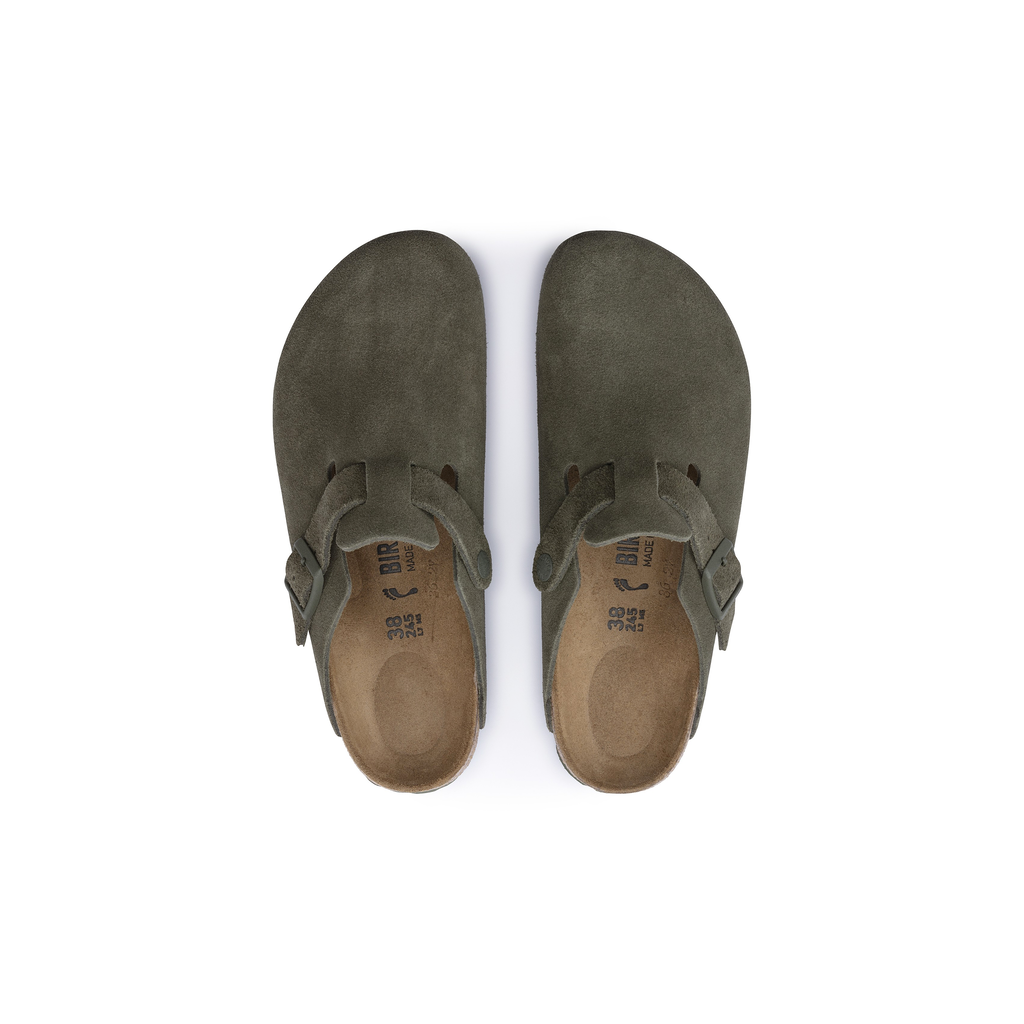 Boston Thyme Suede Leather Clogs