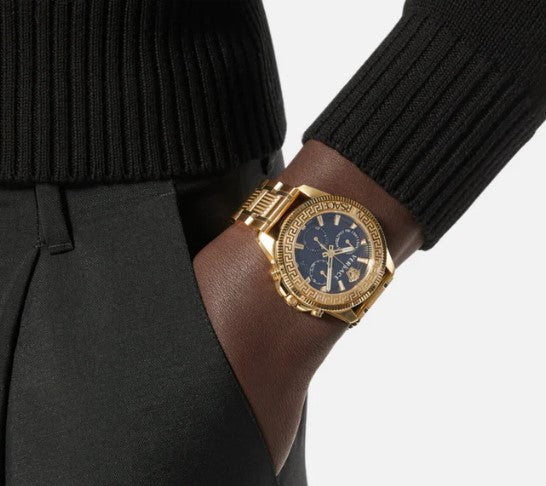 Versace Greca Action Chrono Men's Gold Watch