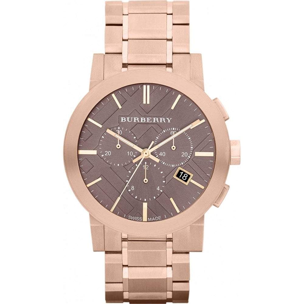 Burberry Men's Chronograph The City Rose Gold 42mm Watch