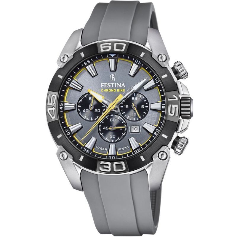 Festina Men's Black Chrono Bike 2021 Watch