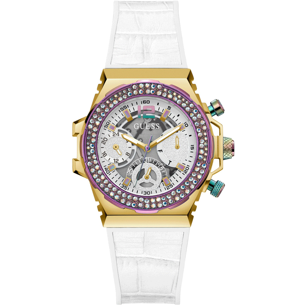 Guess Fusion Ladies White Watch