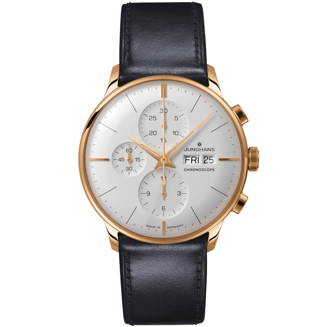 Junghans Meister Chronoscope White/Rose Gold Gent's Day/Date Watch