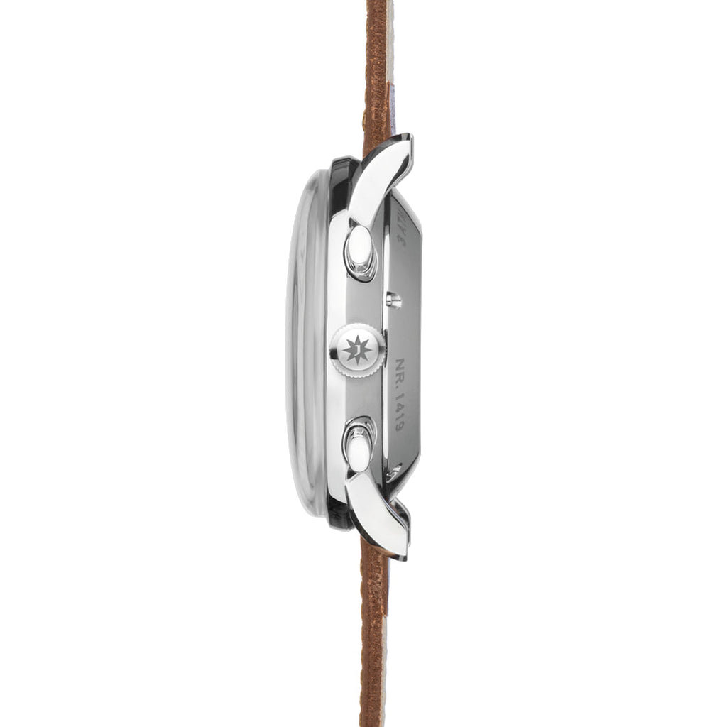 Junghans Meister Chronoscope Men's Blue/Brown Watch