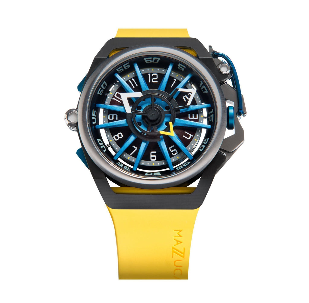 Mazzucato Yellow Rim Sport Chronograph Watch