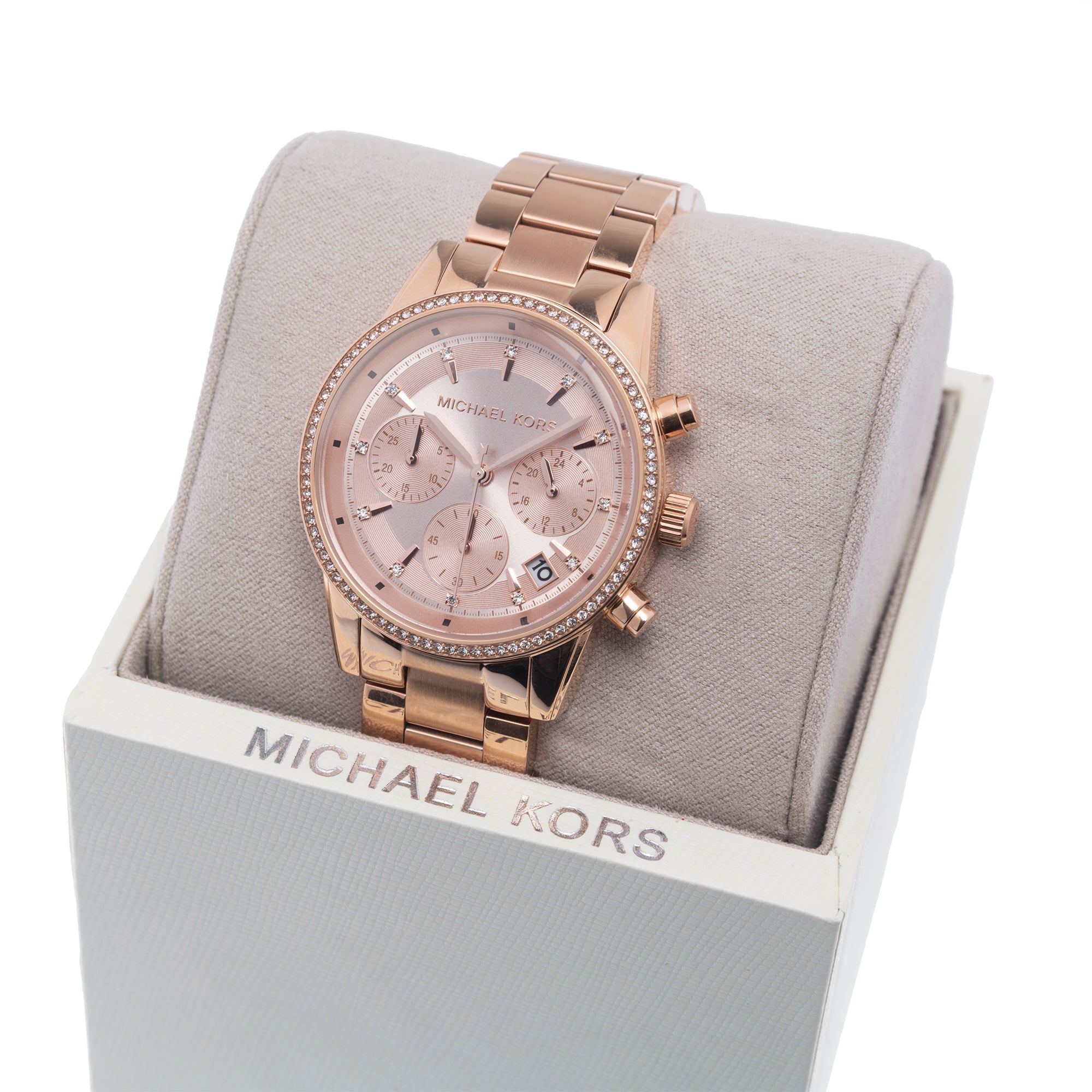 Michael Kors Ladies RITZ Rose Gold Watch