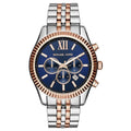 Michael Kors Men's Lexington Chronograph Two Tone Blue Watch