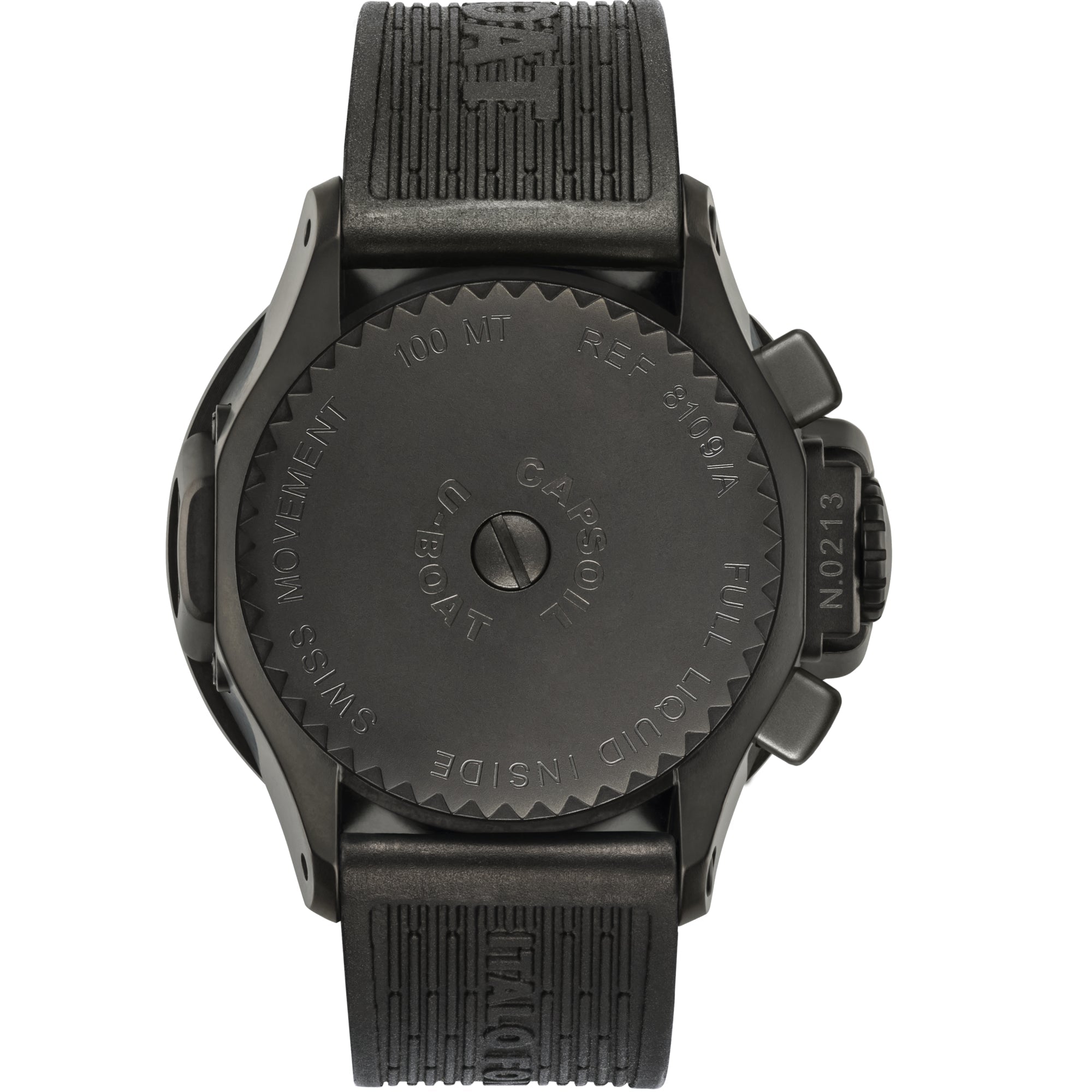 U-Boat Men's Black Capsoil Chronograph Watch
