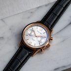 Vescari Chestor Rosegold Black Chronograph Watch