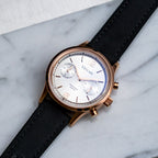 Vescari Chestor Rosegold Black Chronograph Watch