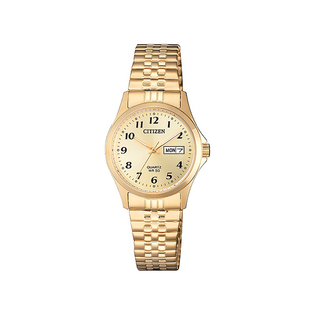 Citizen Ladies Quartz Gold Dress Watch EQ2002-91P