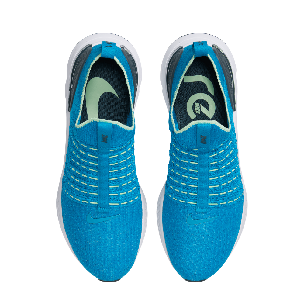 React Phantom Run Flyknit 2 Men's :Blue Orbit | Vapor Green