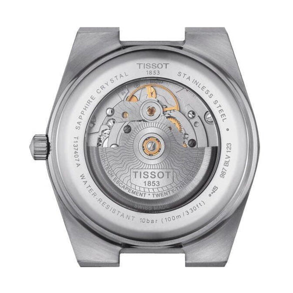 Tissot Powermatic 80 Automatic Gradient Blue Dial Silver Steel Strap Watch for Men - T137.407.11.051.01