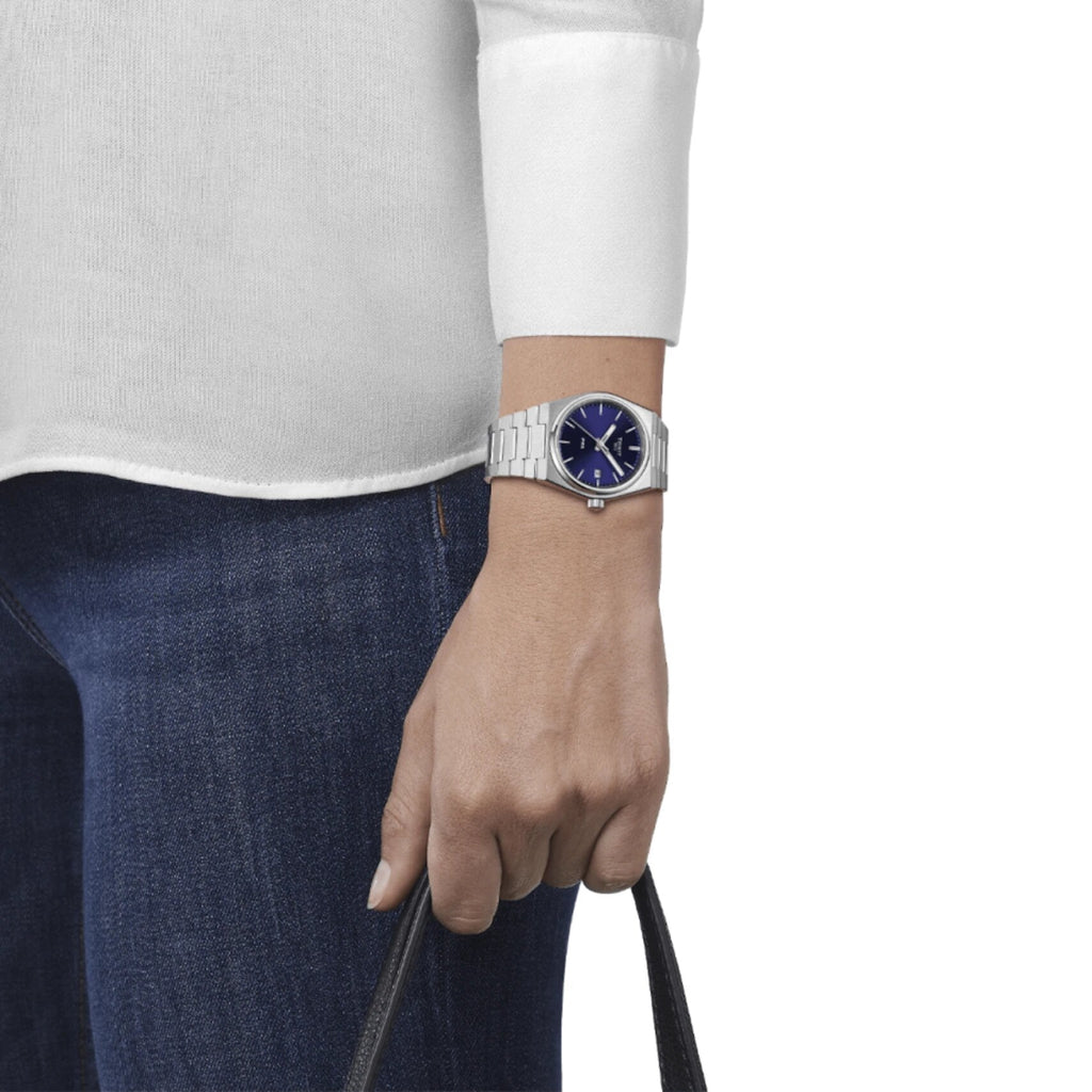 Tissot PRX Blue Dial Silver Steel Strap Watch For Men - T137.210.11.041.00