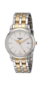 Tissot T Classic Dream White Dial Two Tone Steel Strap Watch for Men - T033.410.22.011.01