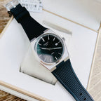 Tissot PRX Black Dial Black Rubber Strap Watch For Men - T137.410.17.051.00