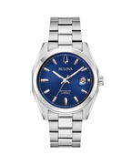Bulova Surveyor Automatic Blue Dial Stainless Steel Mens Watch 96B436
