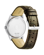 Citizen Eco-Drive Classic Cream Dial Brown Leather Band Men's Watch AW0100-19A