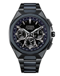 Citizen Attesa Satellite Wave GPS Black and Blue Titanium Watch CC4106-74E