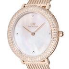 Daniel Wellington Crystalline Bezel Melrose White Dial Watch DW00100823