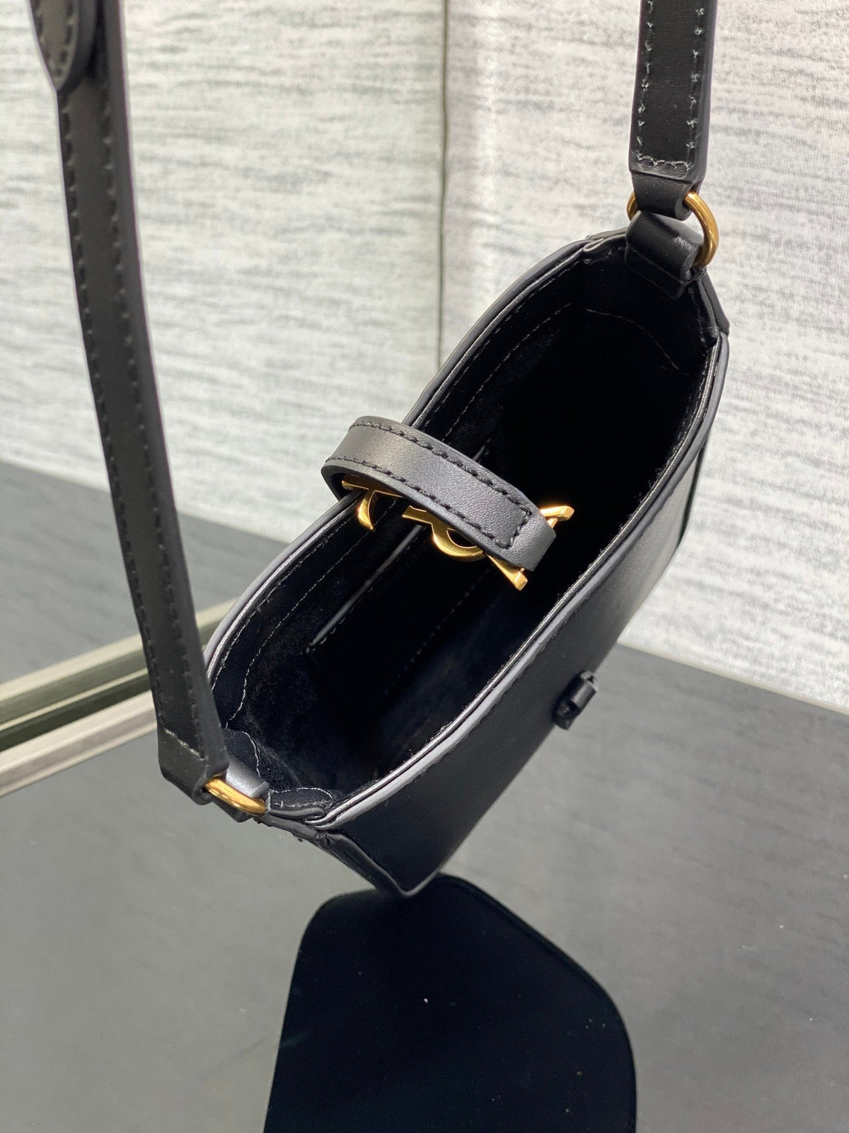 Serenityll™ 100213 Luxury Bag Mini Black Bag - 13x20x4cm