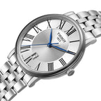 Tissot Carson Premium Silver Dial Silver Steel Strap Watch For Men - T122.410.11.033.00