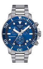 Tissot Seastar 1000 Chronograph Blue Dial Silver Steel Strap Watch For Men - T120.417.11.041.00