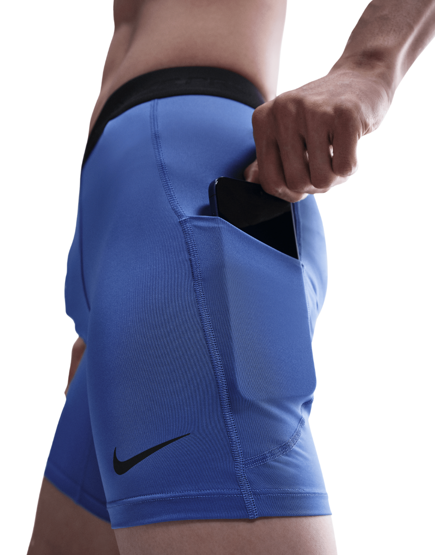Men's Dri-FIT Fitness Pro Shorts :Comet Blue | Black