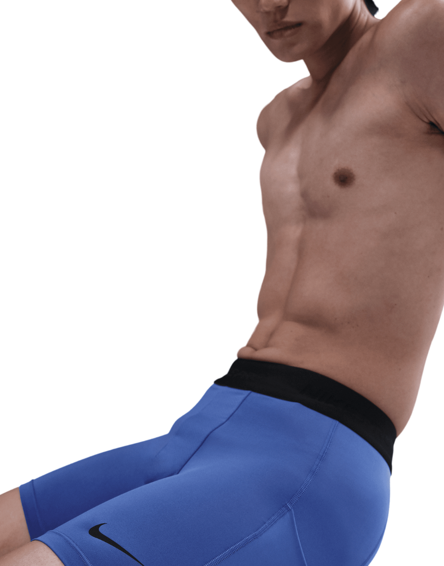Men's Dri-FIT Fitness Pro Shorts :Comet Blue | Black